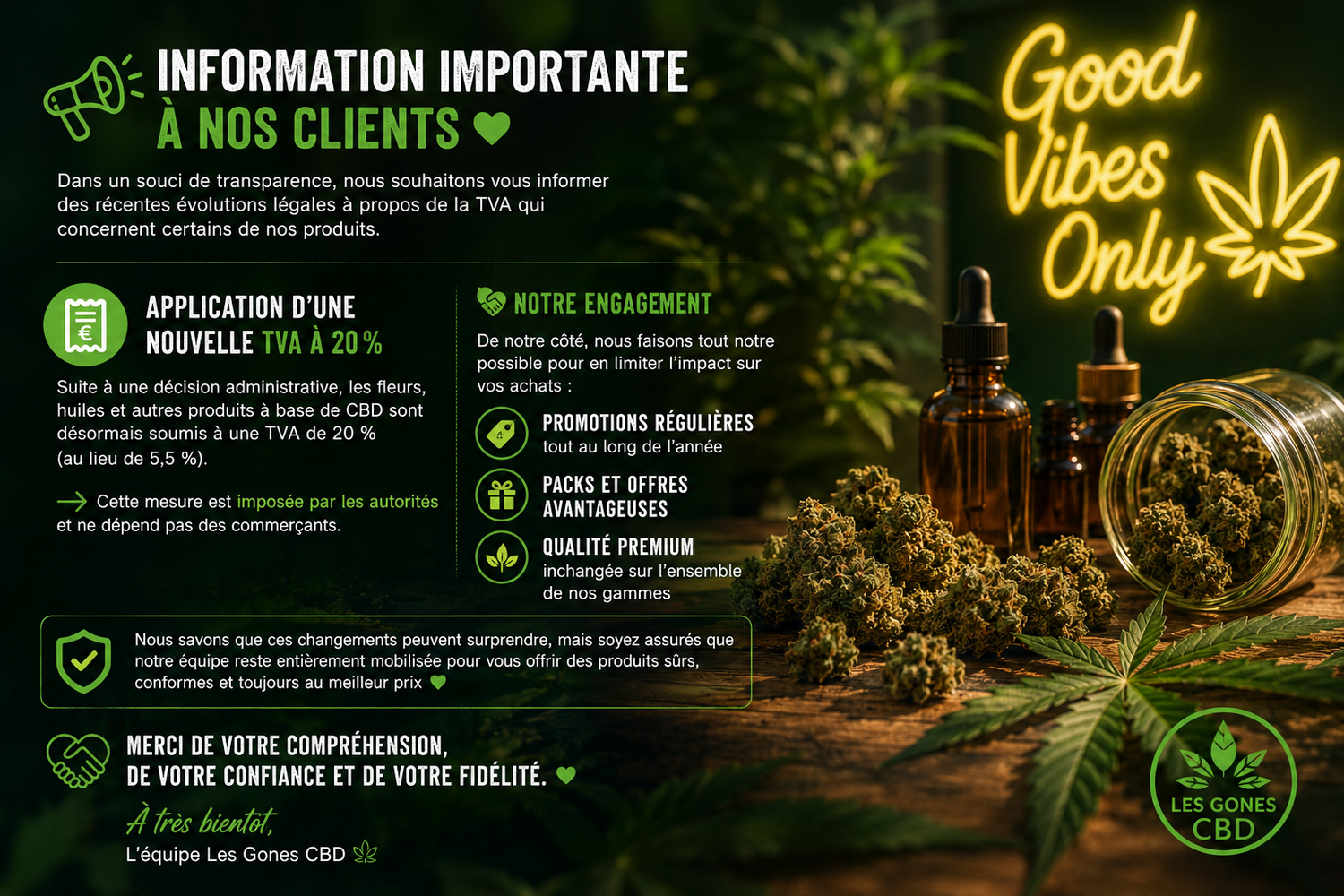 📢 Évolution réglementaire : nouvelle TVA sur les produits CBD