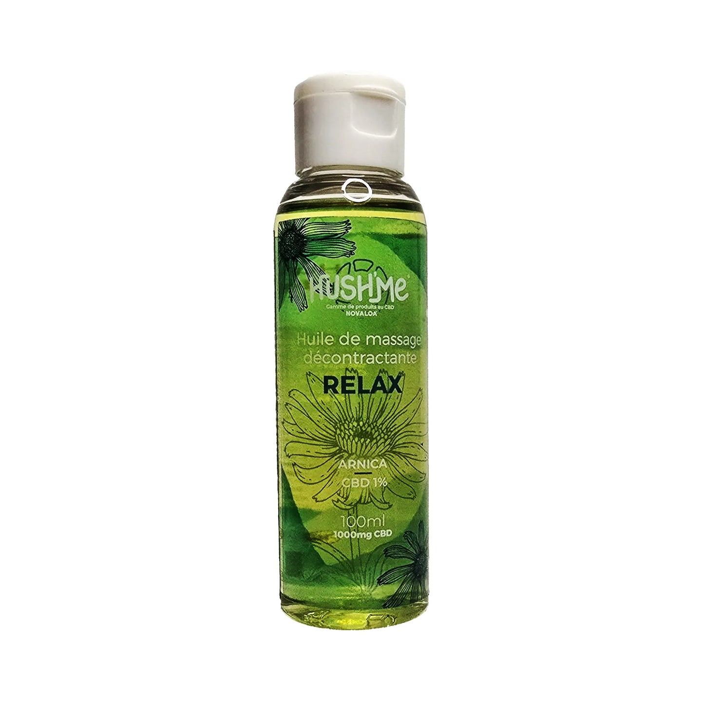 Huile de Massage Relax CBD 1% – Arnica Décontractante