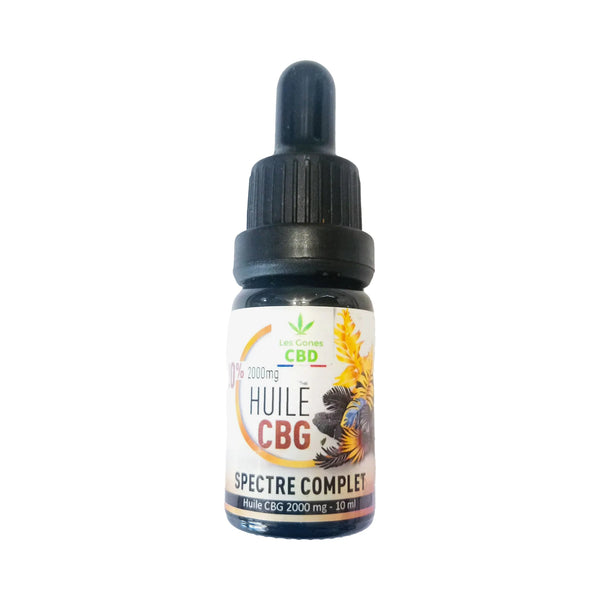 Huile CBG 20% – Migraine, stress & inflammations