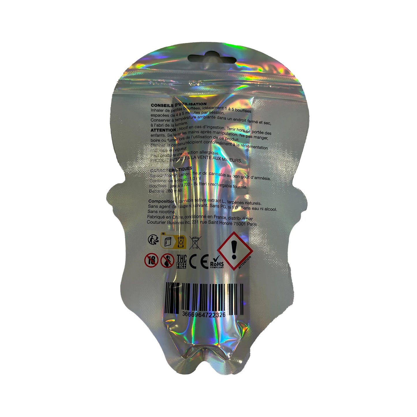 Puff CBDX Amnesia Skull – 700 Puffs | Les Gones CBD